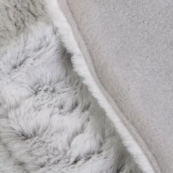 Outlet Home Deco Factory Plaid imitation fourrure XXL gris - 200x140 cm