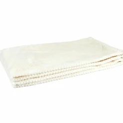 Home Deco Factory Plaid nid d'abeille blanc - 120x150 cm