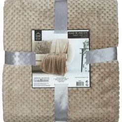 Home Deco Factory Plaid nid d'abeille XXL beige - 150x120 cm