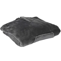 Home Deco Factory Plaid poncho gris - 130x170 cm