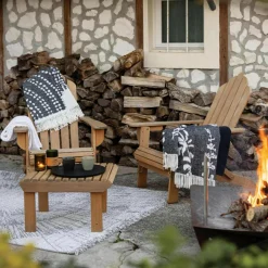 Vivaraise Plaid Recyclé Taina carbone - 160x140 cm