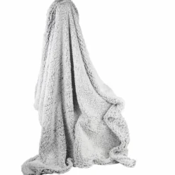 Online Home Deco Factory Plaid sherpa gris - 120x150 cm