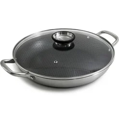 Sale Gam'Hotel Plat à paëlla triplex avec couvercle blackcube - D.32 cm