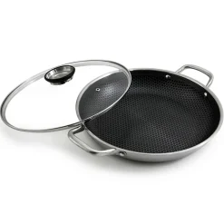 Sale Gam'Hotel Plat à paëlla triplex avec couvercle blackcube - D.32 cm