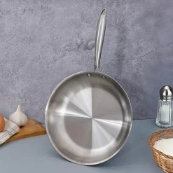 Gam'Hotel Poêle triplex induction argentée - D.28 cm