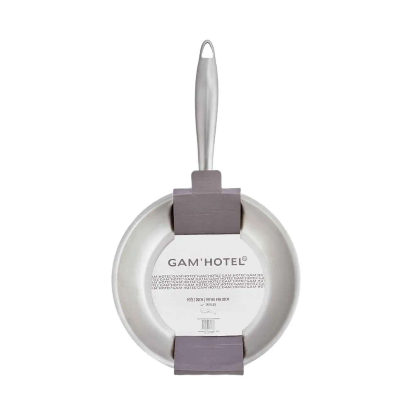 Gam'Hotel Poêle triplex induction argentée - D.20 cm