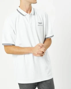 Best Hackett London Polo Aston Martin Racing Détail Col blanc