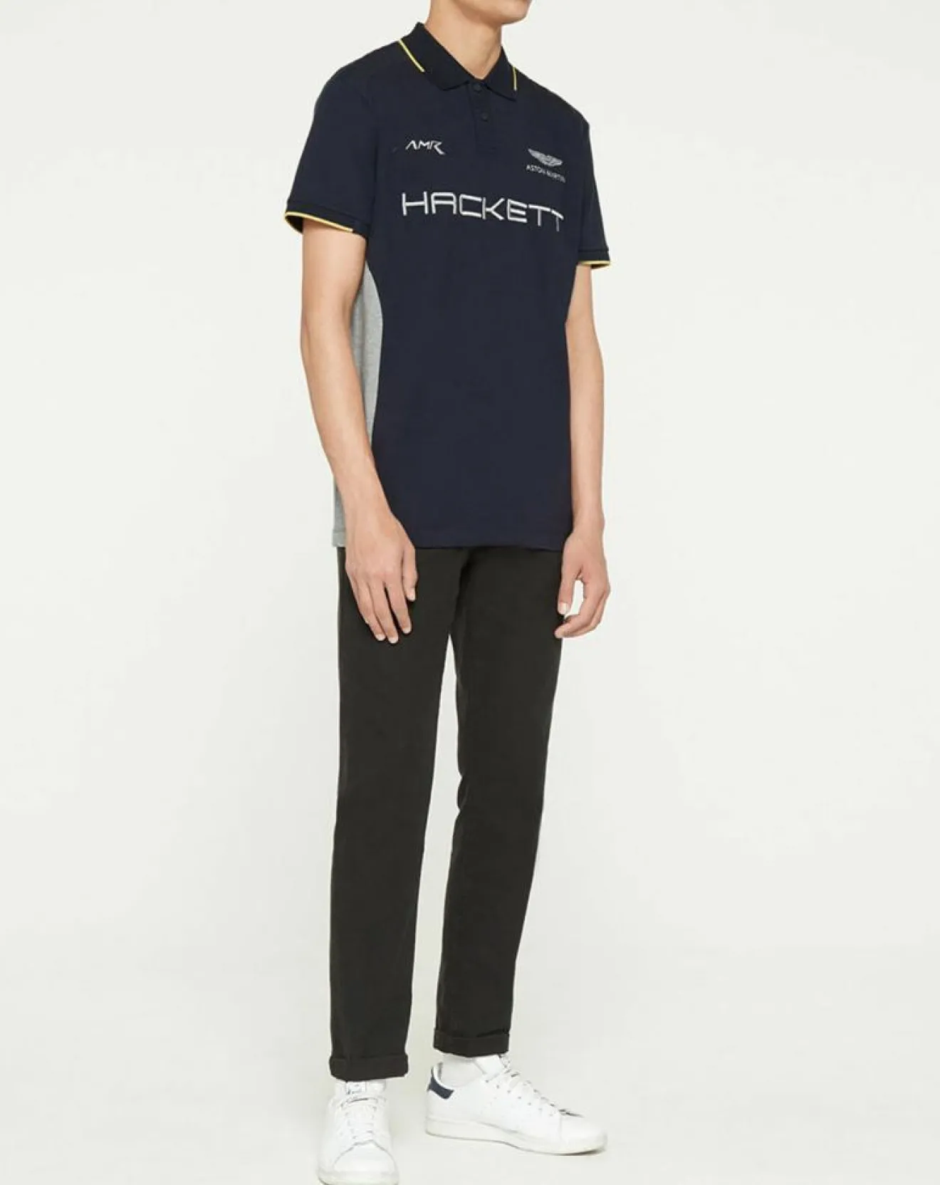Online Hackett London Polo Classic Fit Aston Martin Racing mix bleu/gris