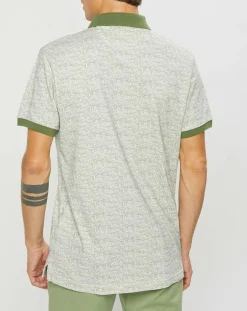 Homme Hackett London Polo Classic Fit Imprimé Allover kaki/beige