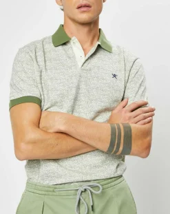 Homme Hackett London Polo Classic Fit Imprimé Allover kaki/beige