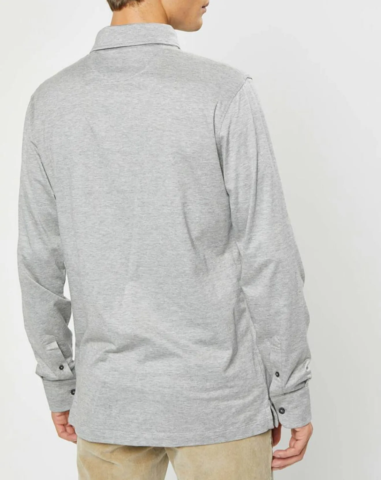 Homme Hackett London Polo Classic Fit Mercerise gris