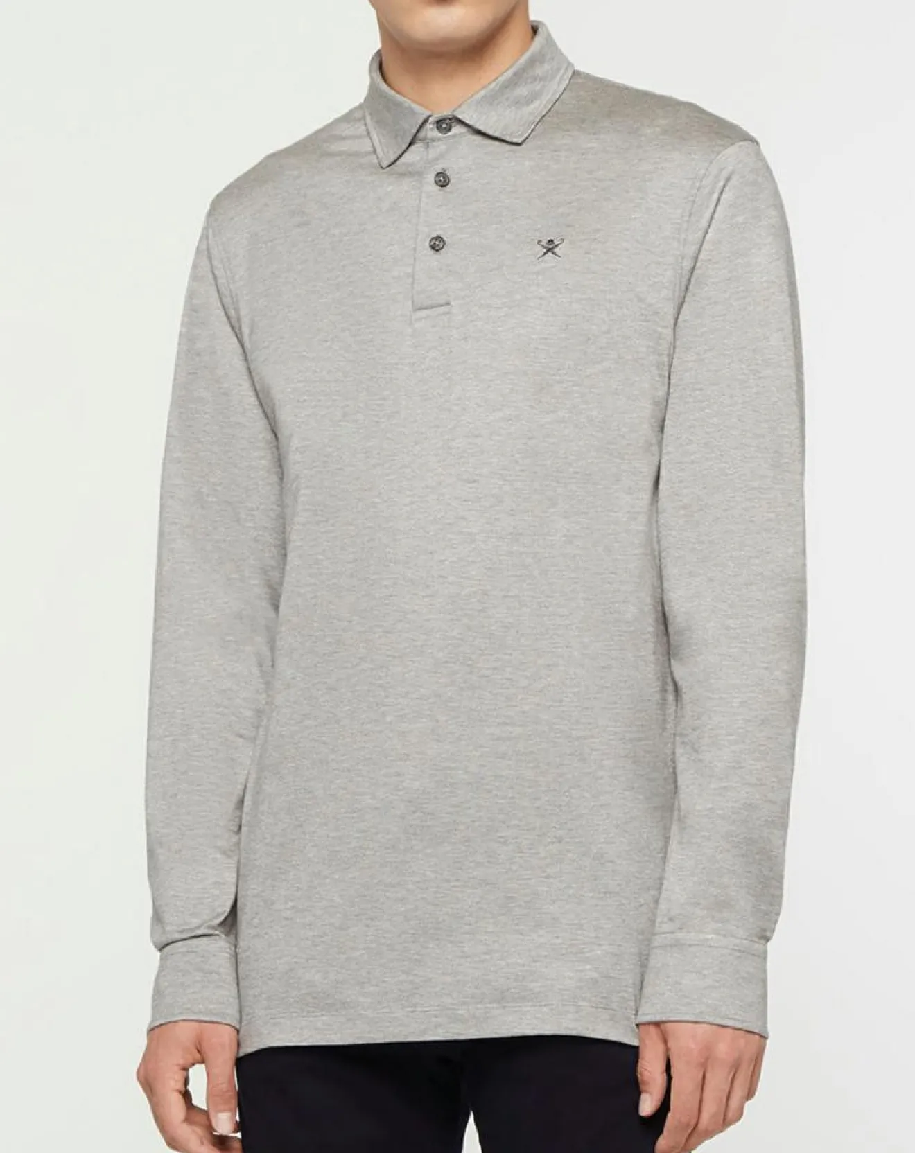 Homme Hackett London Polo Classic Fit Mercerise gris