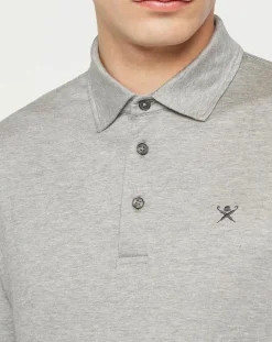 Homme Hackett London Polo Classic Fit Mercerise gris