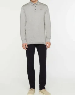 Homme Hackett London Polo Classic Fit Mercerise gris
