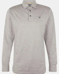 Homme Hackett London Polo Classic Fit Mercerise gris