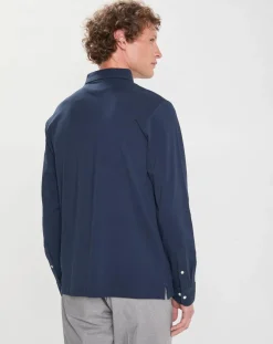 Clearance Hackett London Polo Classic Fit piqué bleu