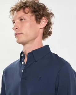 Clearance Hackett London Polo Classic Fit piqué bleu