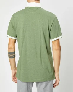 Outlet Hackett London Polo Classic Fit Piqué Brand kaki