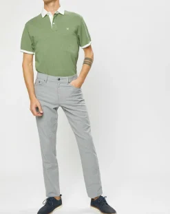 Outlet Hackett London Polo Classic Fit Piqué Brand kaki