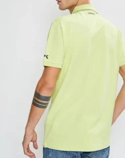 Best Hackett London Polo col zippé Aston Martin Racing jaune