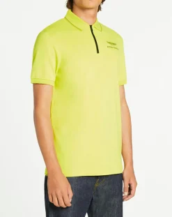 Best Hackett London Polo col zippé Aston Martin Racing jaune