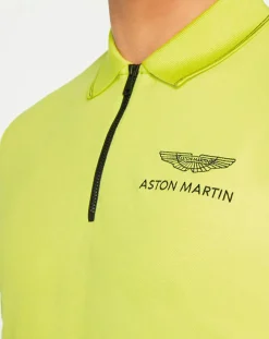 Best Hackett London Polo col zippé Aston Martin Racing jaune