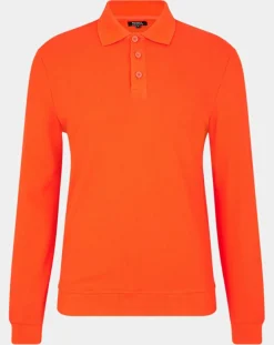 Homme Galeries Lafayette Polo Dolpiq ml piq orange vif