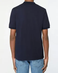 Homme Galeries Lafayette Polo en Coton piqué Piaf bleu marine