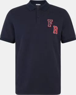 Homme Galeries Lafayette Polo en Coton piqué Piaf bleu marine