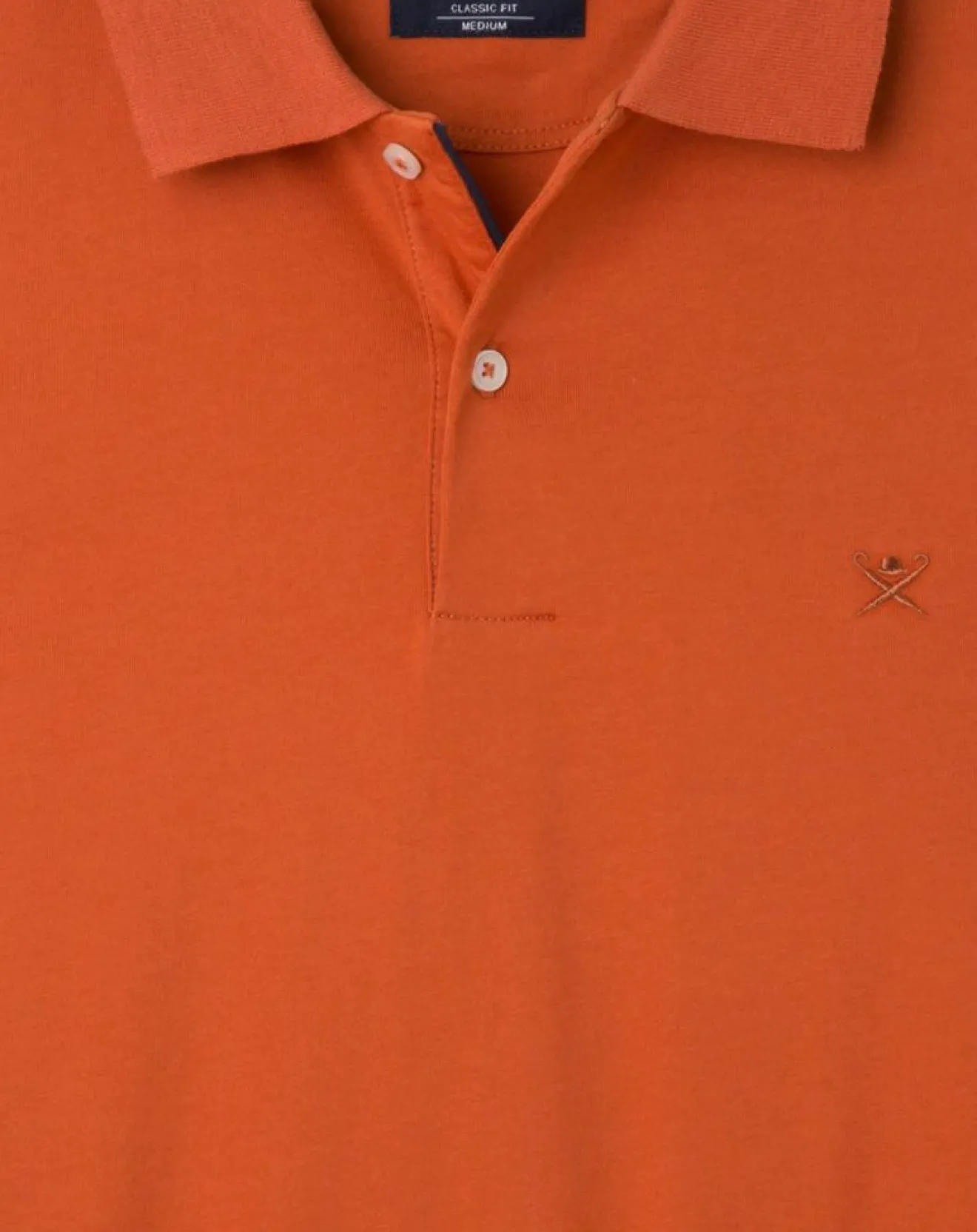 Sale Hackett London Polo en Jersey Regular Fit uni Smart orange moyen