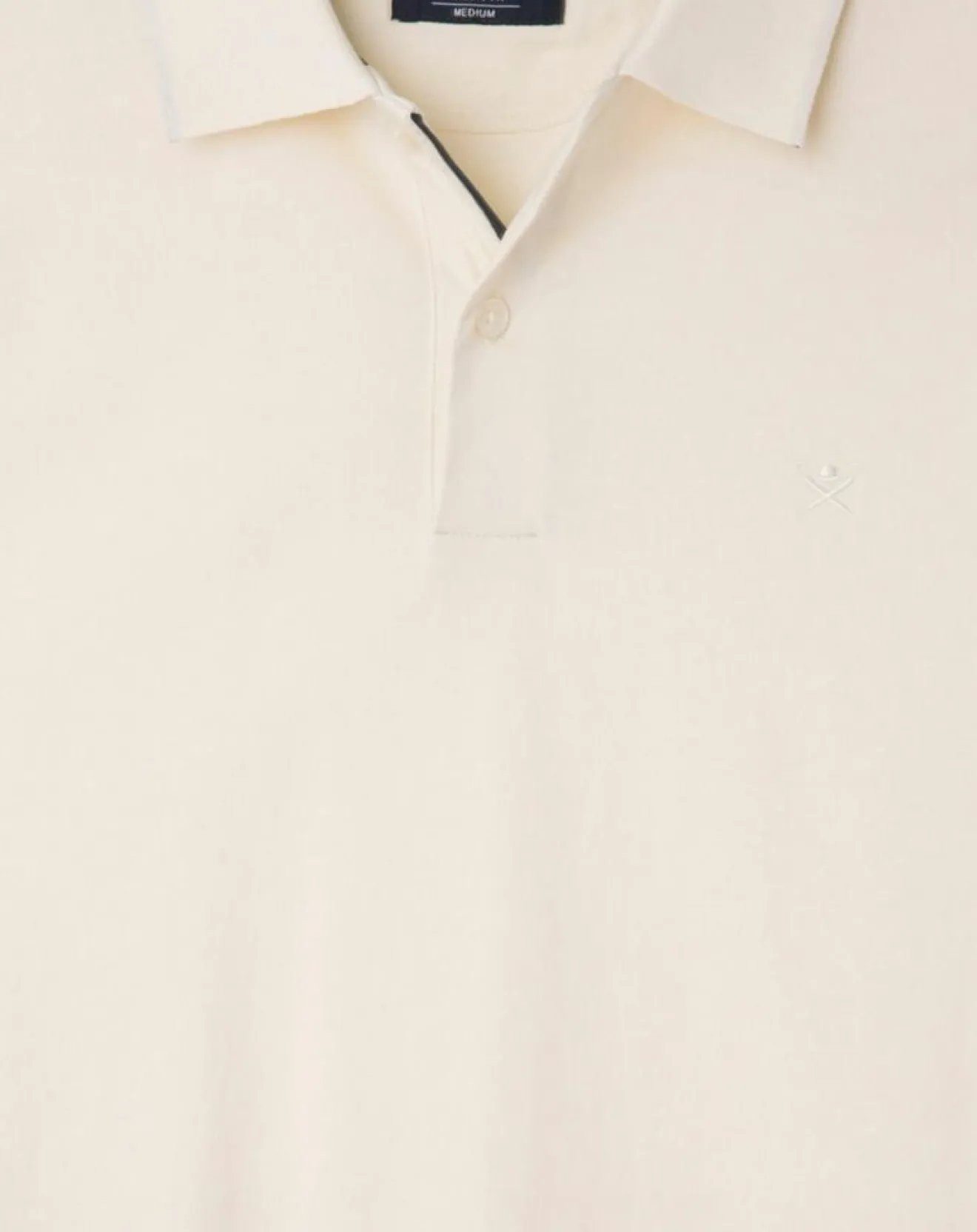 Homme Hackett London Polo en Jersey Regular Fit uni Smart écru