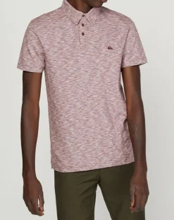 Homme Quiksilver Polo Everyday Sun Cruise bordeaux chiné