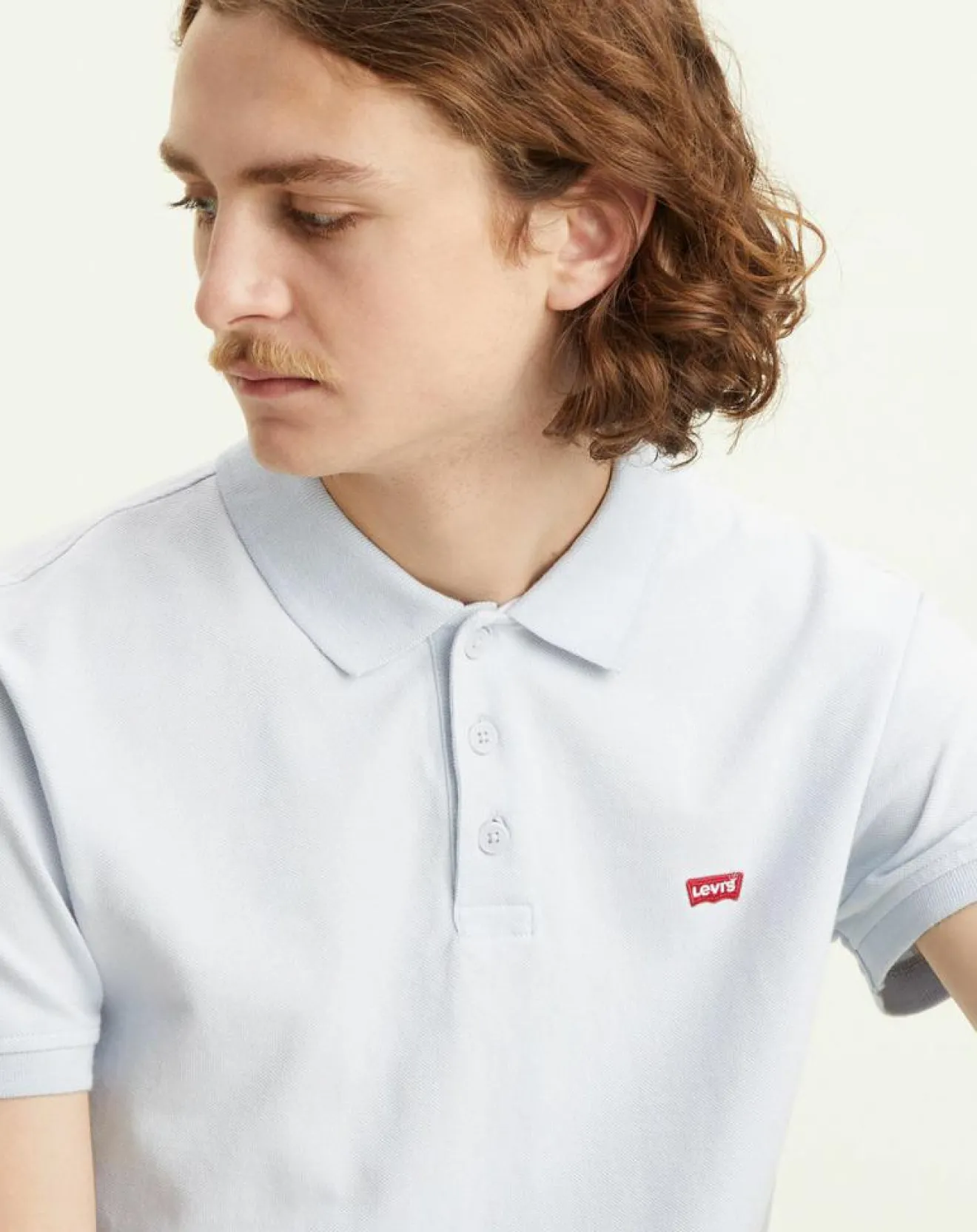 Homme Levi's® Polo Housemarked en Coton Regular Fit bleu ciel
