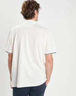 Hot Hackett London Polo manches courtes Héritage Numéro écru