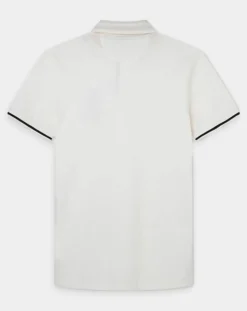 Hot Hackett London Polo manches courtes Héritage Numéro écru
