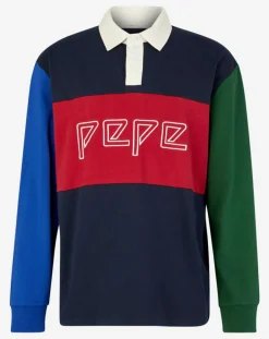 Homme Pepe Jeans Polo Plakem Colorblock multicolore
