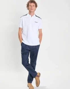 Homme Hackett London Polo Regular Fit Aston Martin Racing Colorblok blanc