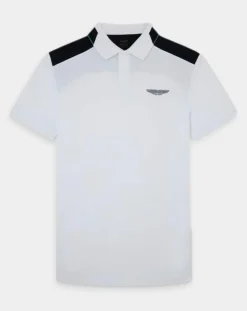 Homme Hackett London Polo Regular Fit Aston Martin Racing Colorblok blanc