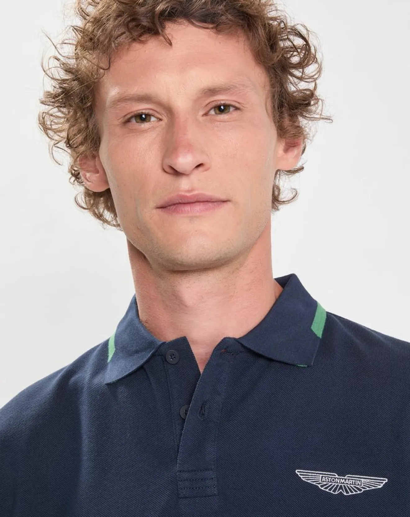 Homme Hackett London Polo Regular Fit Aston Martin Racing Détail Col bleu marine