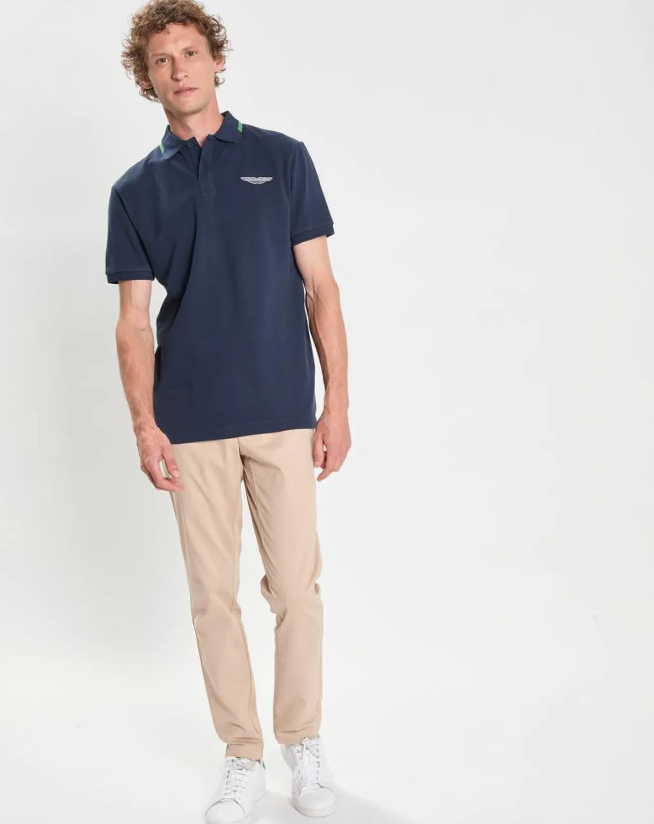 Homme Hackett London Polo Regular Fit Aston Martin Racing Détail Col bleu marine