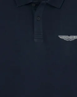 Homme Hackett London Polo Regular Fit Aston Martin Racing Détail Col bleu marine