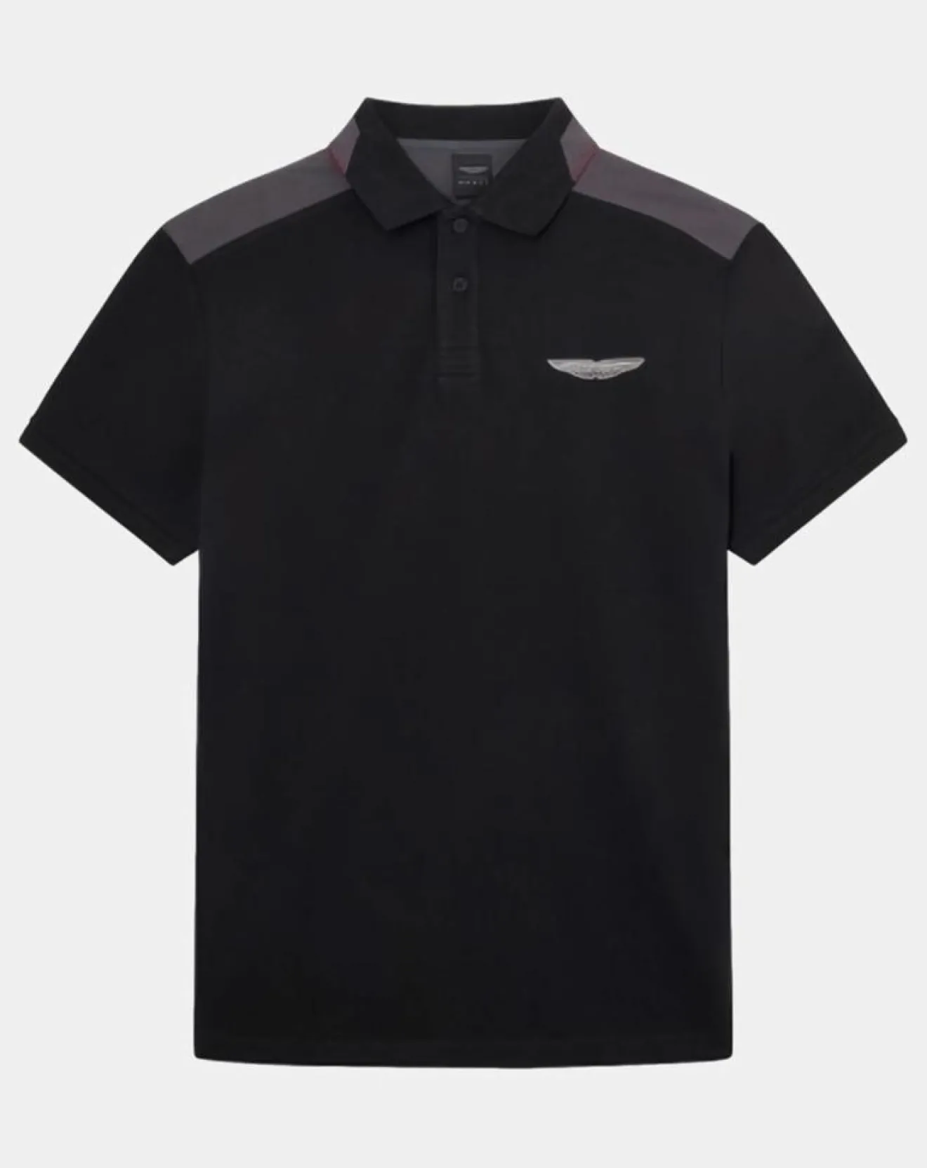 Homme Hackett London Polo Regular Fit Aston Martin Racing Colorblok noir/gris