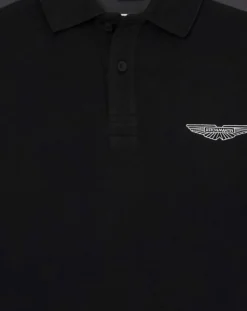 Homme Hackett London Polo Regular Fit Aston Martin Racing Colorblok noir/gris