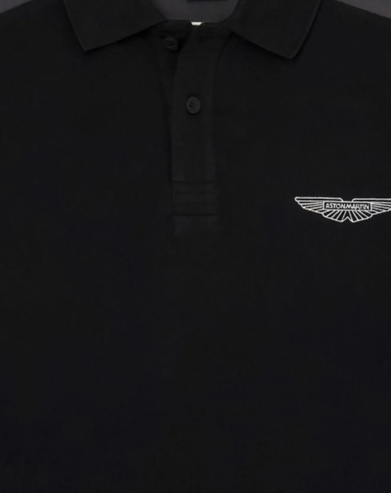 Homme Hackett London Polo Regular Fit Aston Martin Racing Colorblok noir/gris