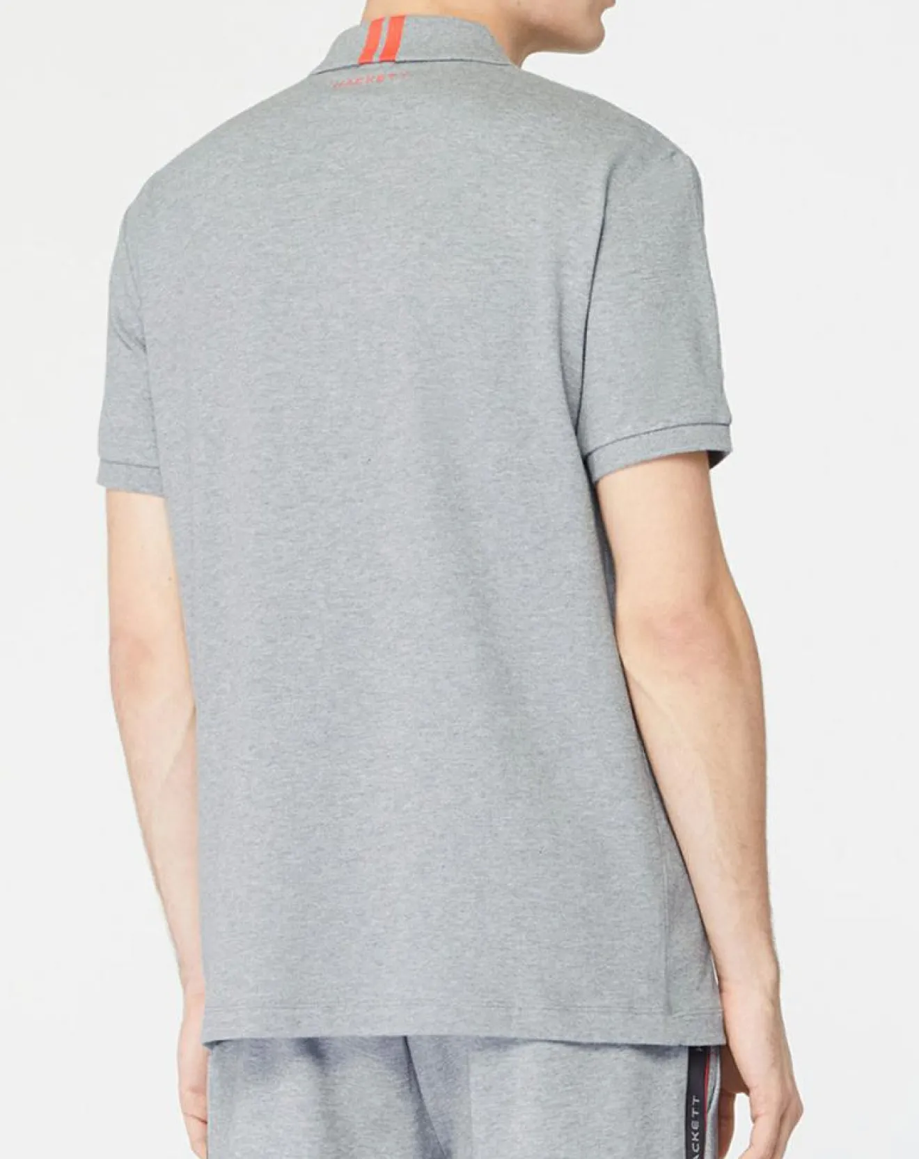 Outlet Hackett London Polo Regular Fit Aston Martin Racing gris chiné