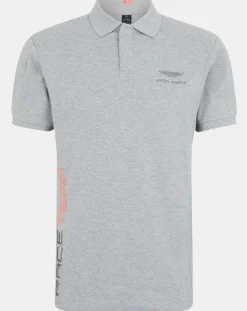 Outlet Hackett London Polo Regular Fit Aston Martin Racing gris chiné
