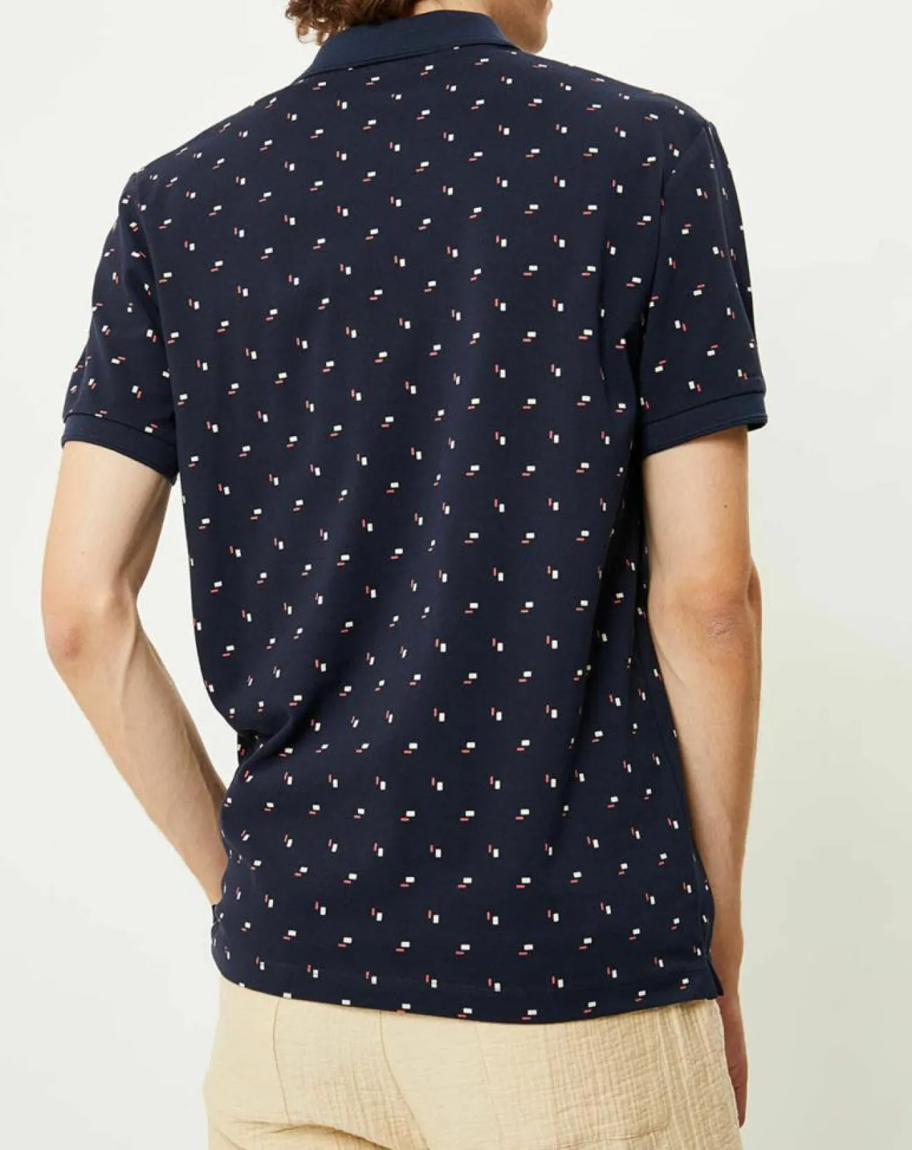 Homme Scotch & Soda Polo Regular Fit imprimé Square bleu marine