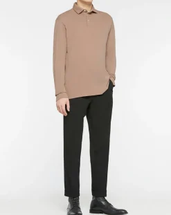 Outlet Hackett London Polo Regular Fit Jersey beige foncé