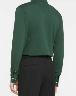 Outlet Hackett London Polo Regular Fit Jersey vert foncé