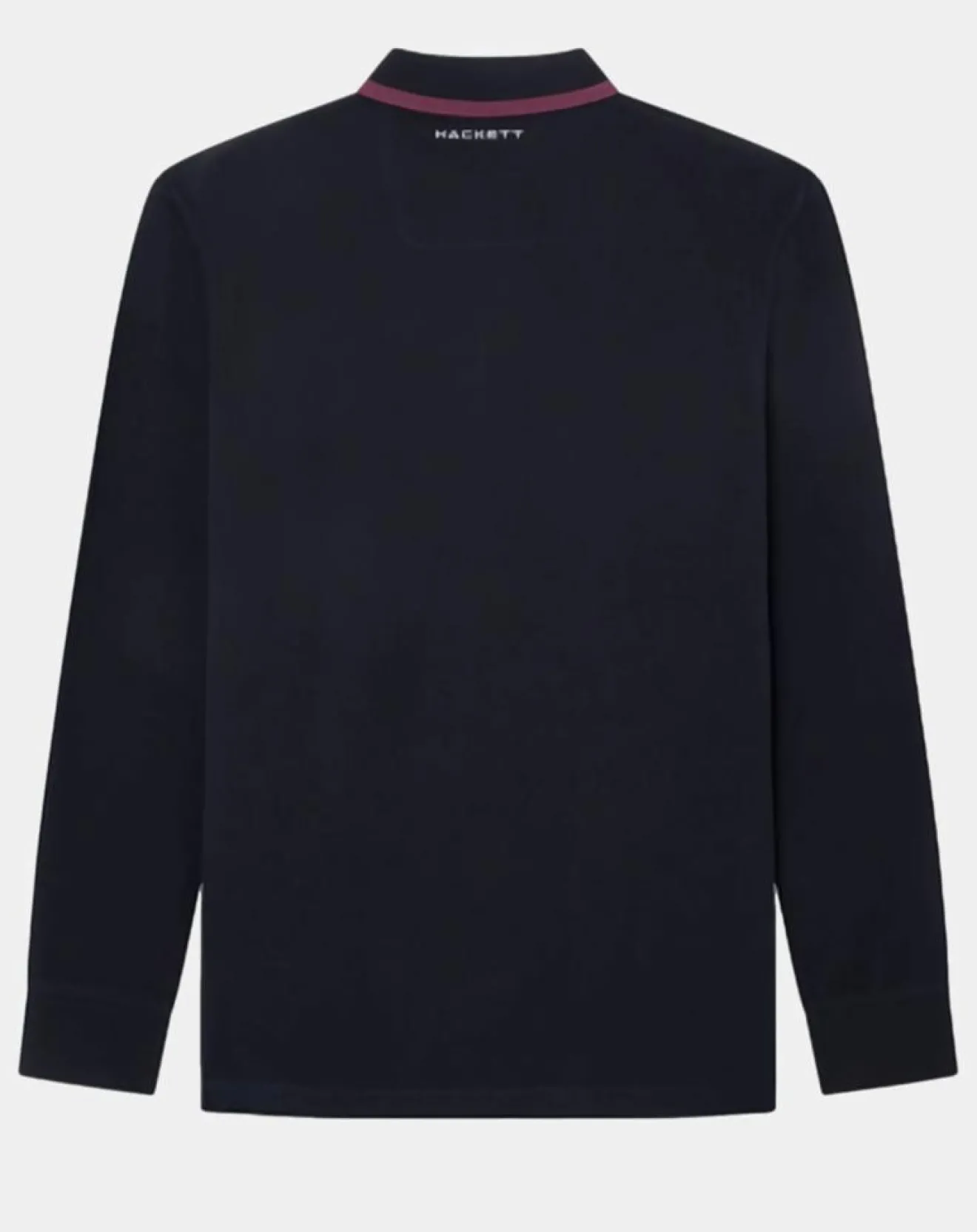 Homme Hackett London Polo Regular Fit manches longues Aston Martin Racing noir
